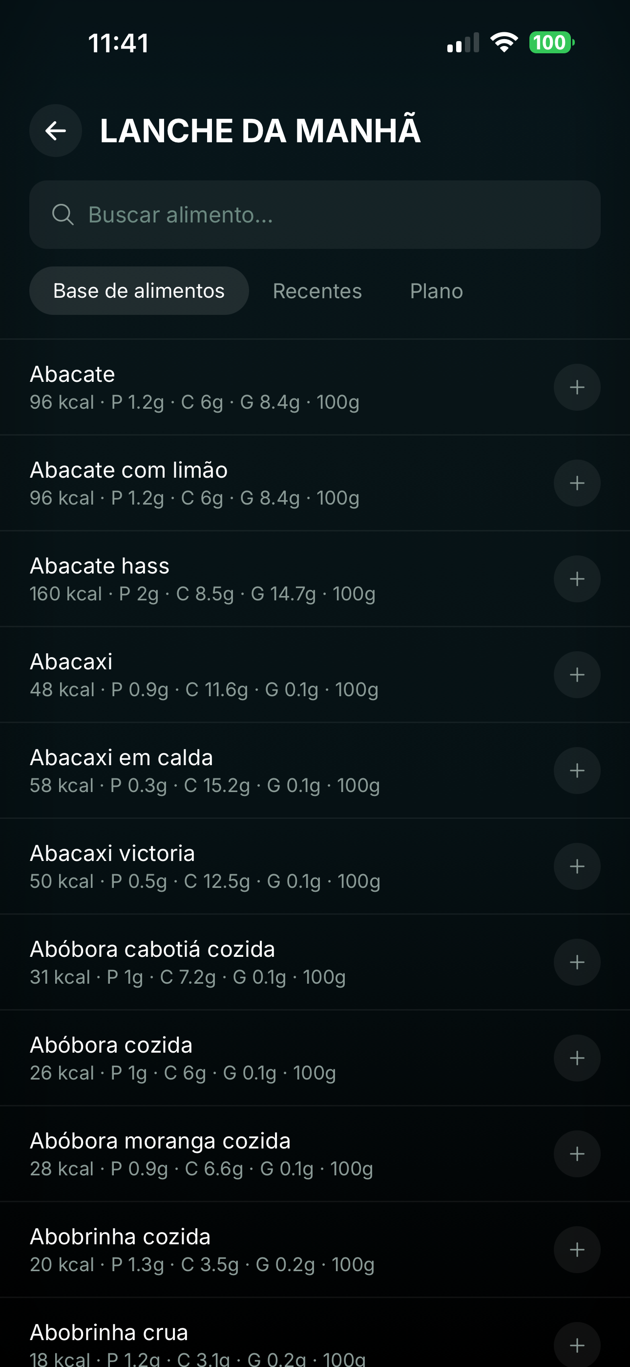 Registro de refeição — passo 2