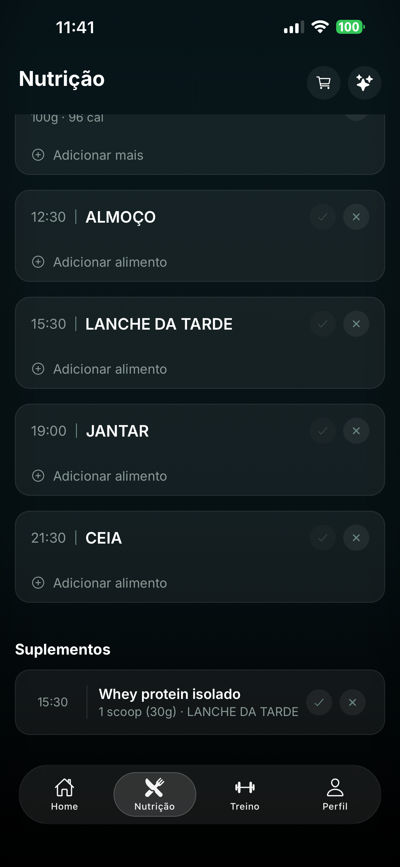 Registro de suplemento