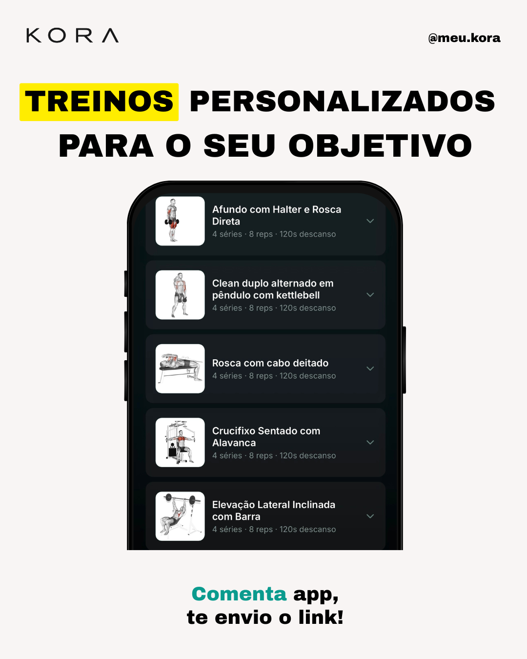 Tela de treino